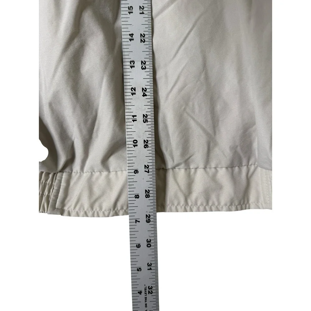 Vintage Nike Jacket Men's Size 2XL Beige Wind Shirt Long Sleeve Windbreaker Y2k